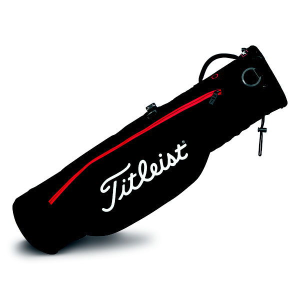 Titleist Sunday Golf Carry Bag - Black/Black/Red Titleist Sunday Golf Carry Bag - Black/Black/Red