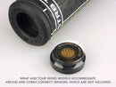 JumboMax Str8 Tech Tour Non-Tapered Swing Grips - Black/Green