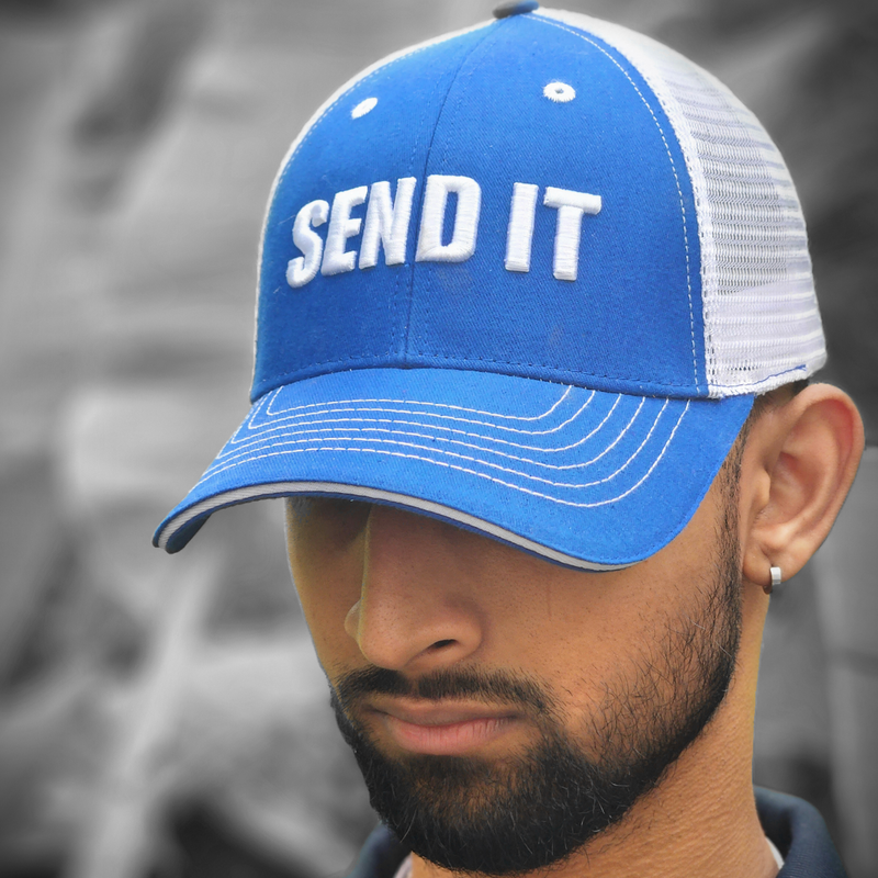 Snapback Trucker Slogan Cap "Send It"