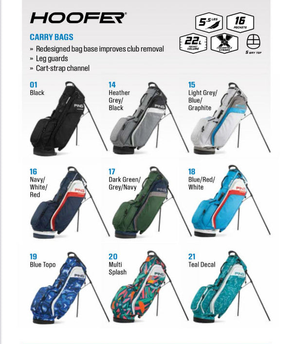 PING 2025 Hoofer Carry/Stand Bag