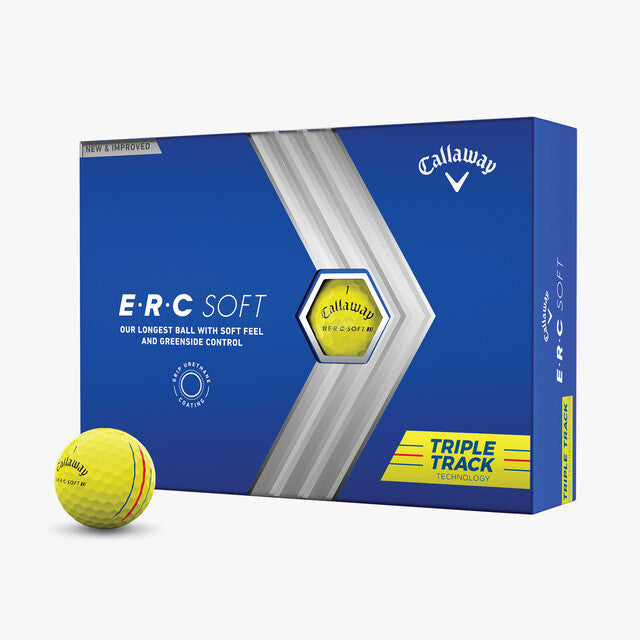 Callaway 2023 ERC Soft Yellow Triple Track Golf Balls (1 Dozen)