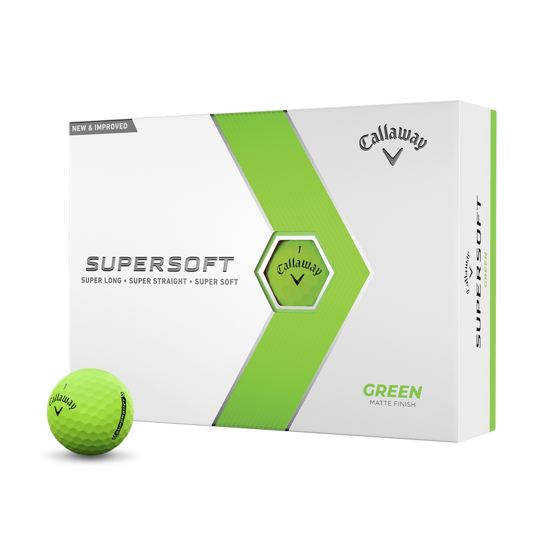 Callaway 2023 SuperSoft Green Golf Balls (1 Dozen)