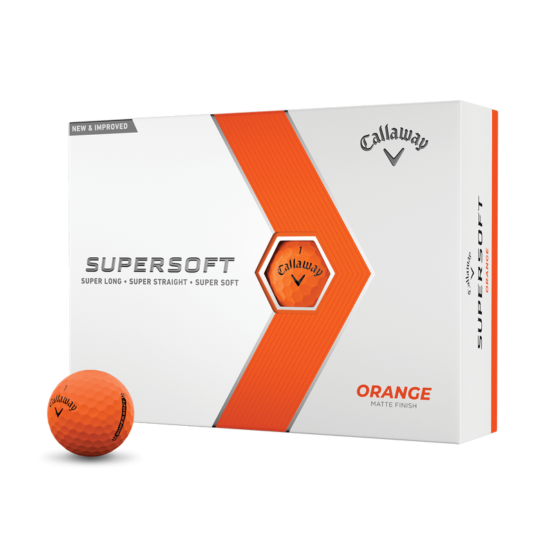 Callaway 2023 SuperSoft Orange Golf Balls (1 Dozen)