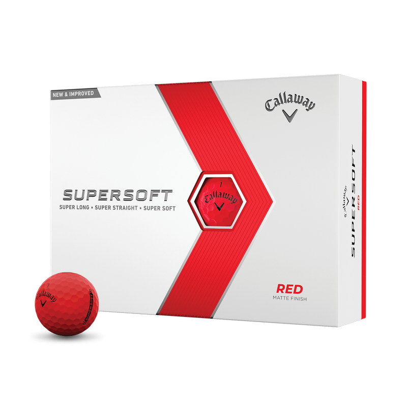 Callaway 2023 SuperSoft Red Golf Balls (1 Dozen)