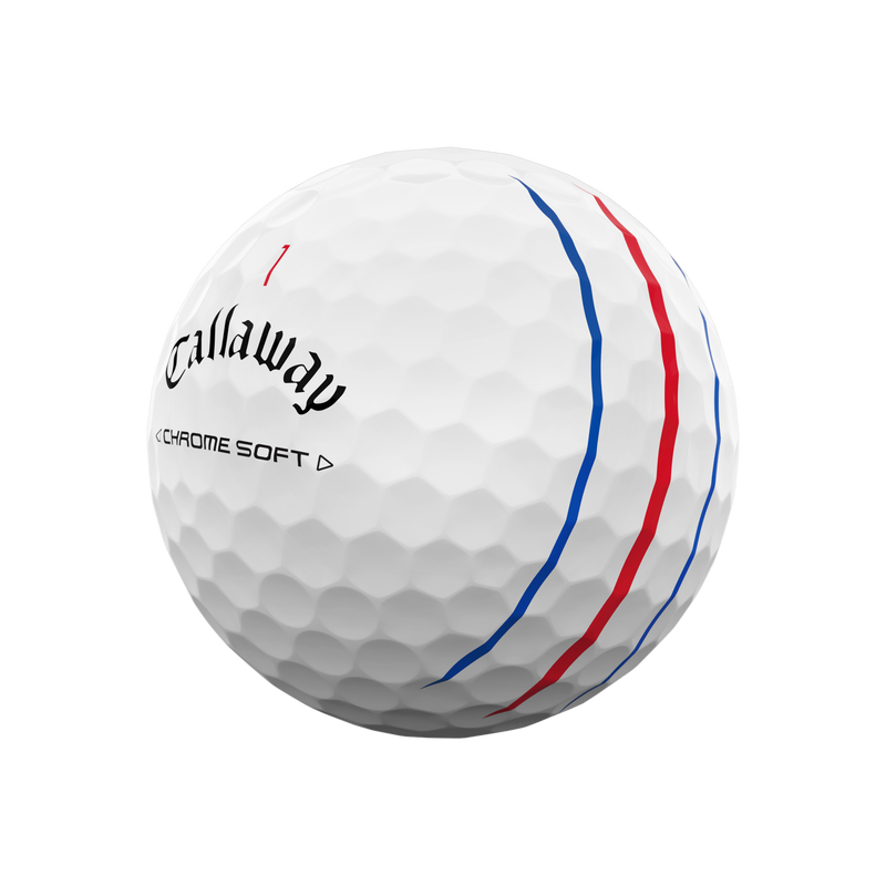 Callaway 2024 Chrome Soft Golf Balls With Triple Track (1 dozen)