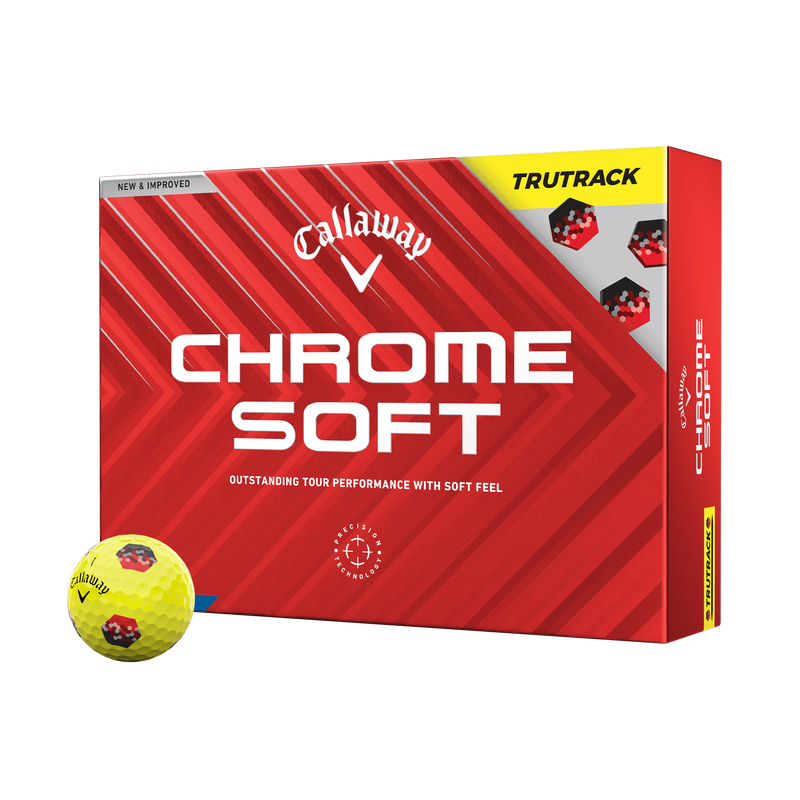 Callaway 2024 Chrome Soft Yellow TruTrack Golf Balls (1 Dozen)