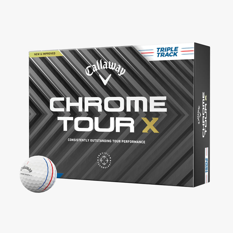 Callaway 2024 Chrome Tour X Triple Track Golf Balls (1 dozen)