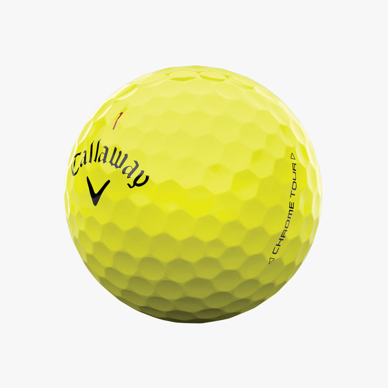 Callaway 2024 Chrome Tour Yellow Golf Balls (1 dozen)