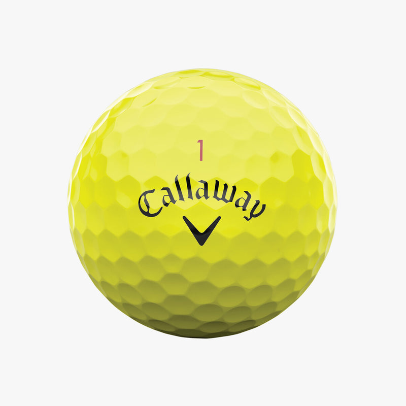 Callaway 2024 Chrome Tour Yellow Golf Balls (1 dozen)