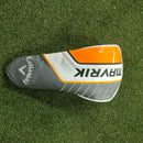 Matching grey white and orange Callaway Mavrik driver headcover