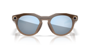 Oakley Meta HSTN OW8002-0651 Brown Smoke frame and Prizm Deep Water Polarized lenses front view