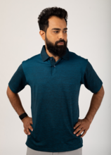 ETTU Fade - Prussian Blue Golf Shirt