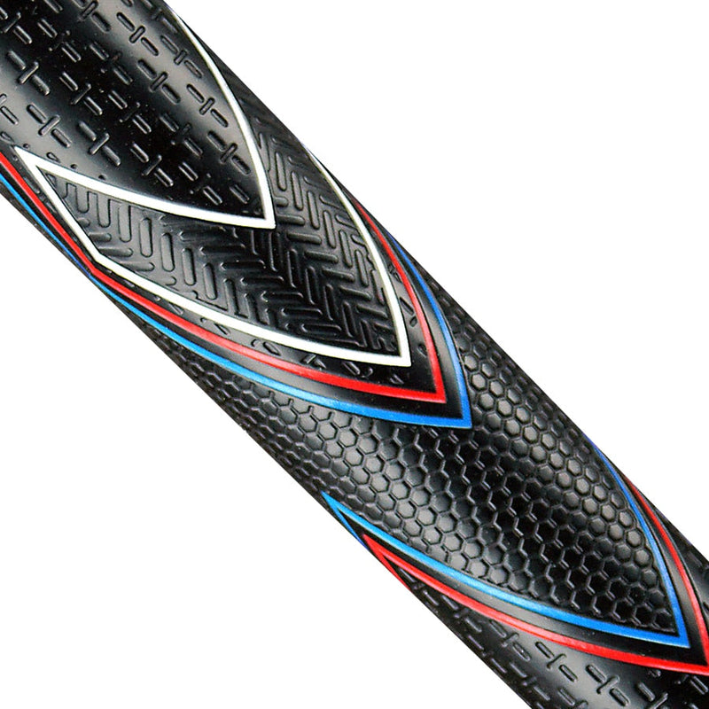 Jumbomax JMX Ultralite Tapered Black Swing Grips - Red/White/Blue