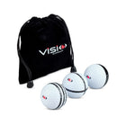Visio Putting Balls (Pack of 3), Golf Balls, Golf Training Aids